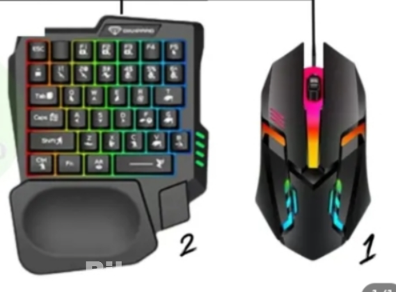 Gaming keyboard ( RGB lights) , Gaming mouse ( RGB lights)